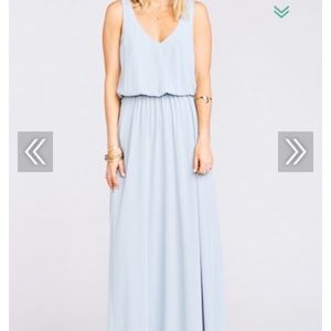 Show Me Your Mumu Kendall Maxi in Steel Blue